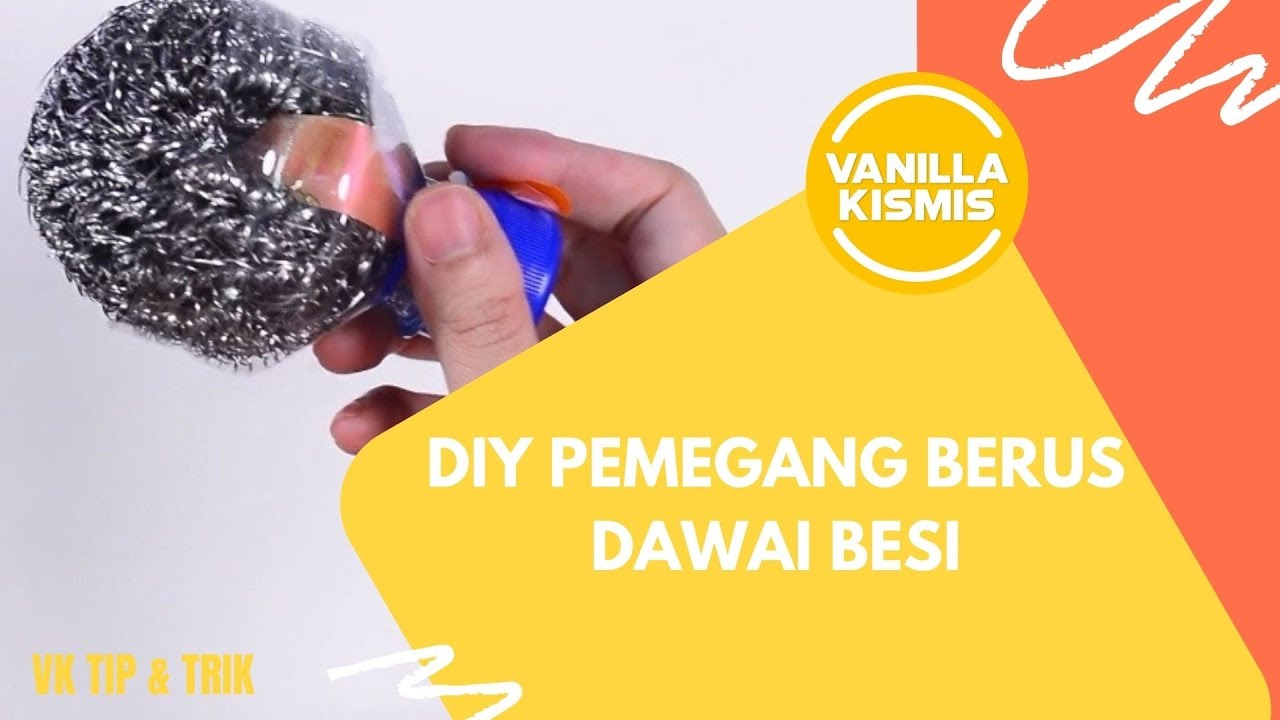 DIY Pemegang Berus Dawai Besi, Mudahkan Proses Mencuci Kuali Berkarat! | VK Hacks